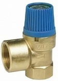 Клапан предохранительный  6bar x1/2"x3/4"FF гайка-гайка, 10/100